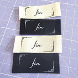 Sew Anonymous Labels: FIN Multipack - Natural & Black
