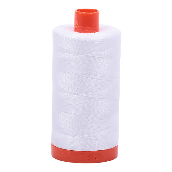 Aurifil Cotton Thread Solid 50wt 1422yds White