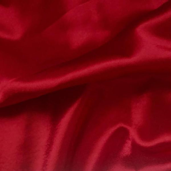 Crepe Back Satin - Scarlet Red