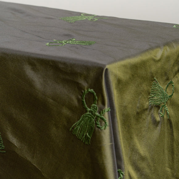 Embroidered Silk - Tassels
