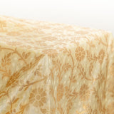Floral Silk Brocade - Light Gold/Gold