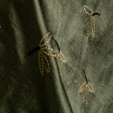 Embroidered Silk - Fallen Leaf