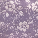 Velvet - Embossed Floral: Lilac