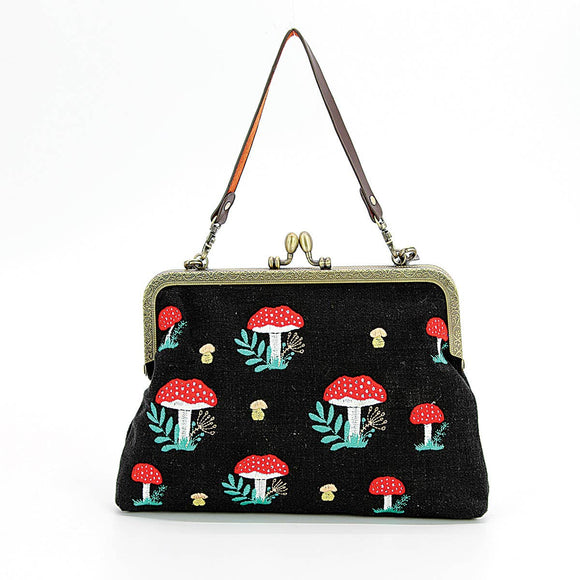 Mushrooms Bag - Black