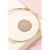 Hearts Galore Bangle - Gold