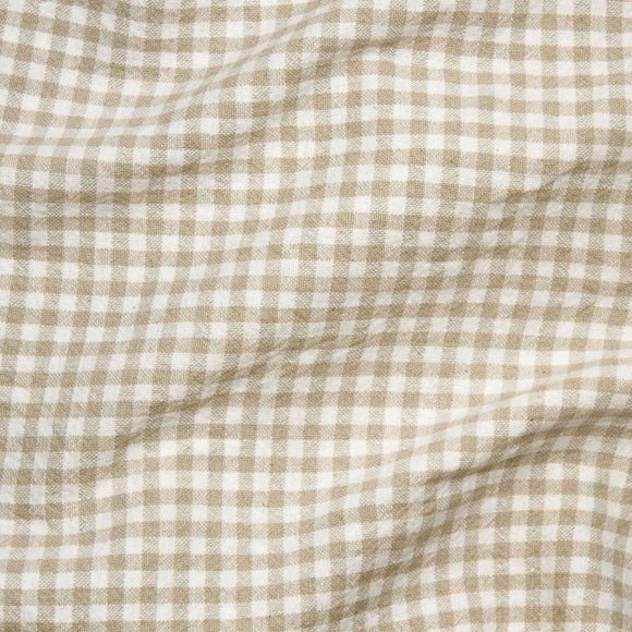 Organic Gingham: Beige