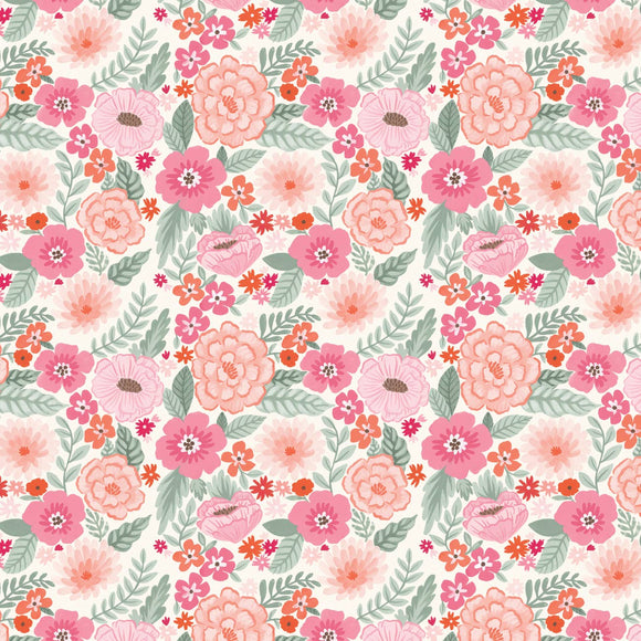 Blooming Hearts: Forever Blooms-Cream