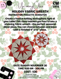 Holiday Fabric Wreath