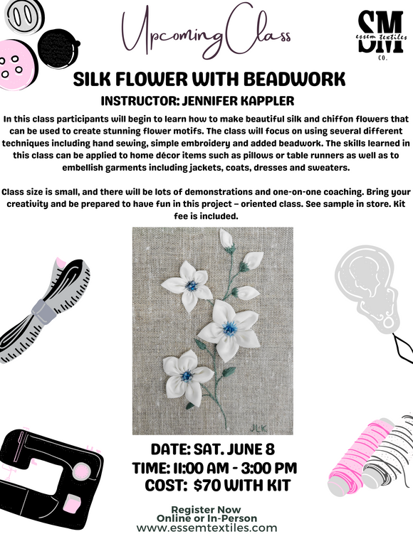 Intro to Silk Flowers with Beadwork