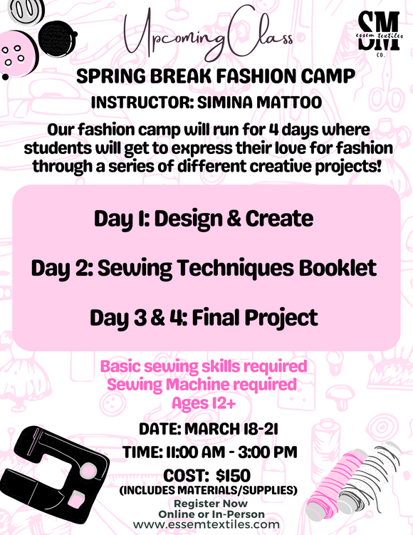 Spring Break Fashion Camp