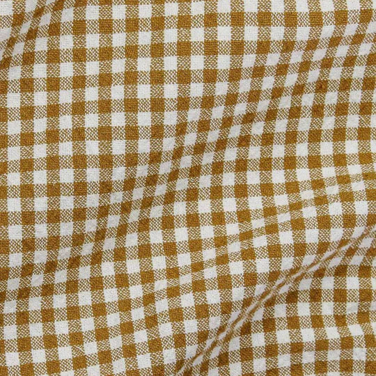Organic Gingham: Dijon