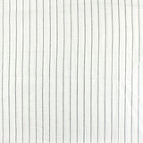 Rayon Linen Stripe: White/Black