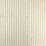 Rayon Linen Stripe: Natural/Black