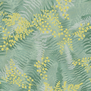 Chickadee Cheer: Eucalyptus/Gold Ferns