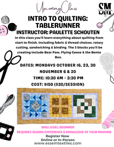 Intro to Quilting: Table Runner