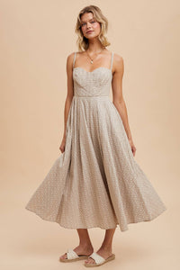 Daisy Maxi Dress: Beige