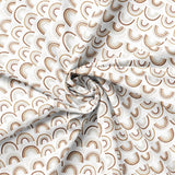 Teddy Bear Tales Flannel - Neutral Rainbows: White