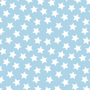 Baby Blue Stars Flannel