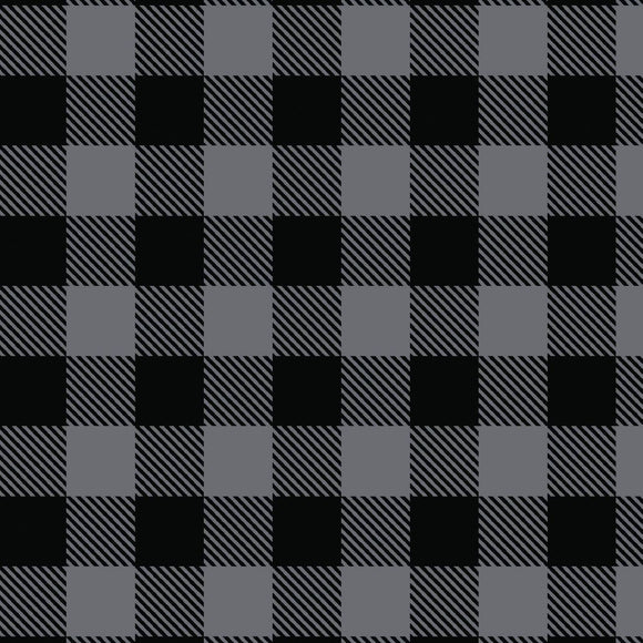 Buffalo Plaid Flannel - Charcoal