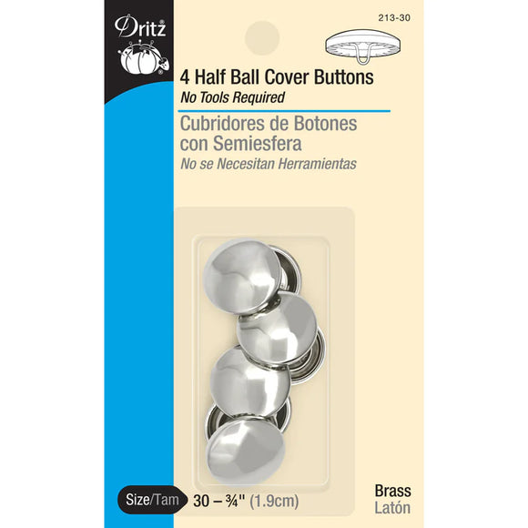 Half Ball Covered Buttons