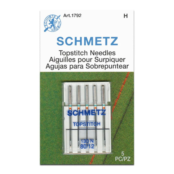 SCHMETZ Topstitch Needles - 12/80
