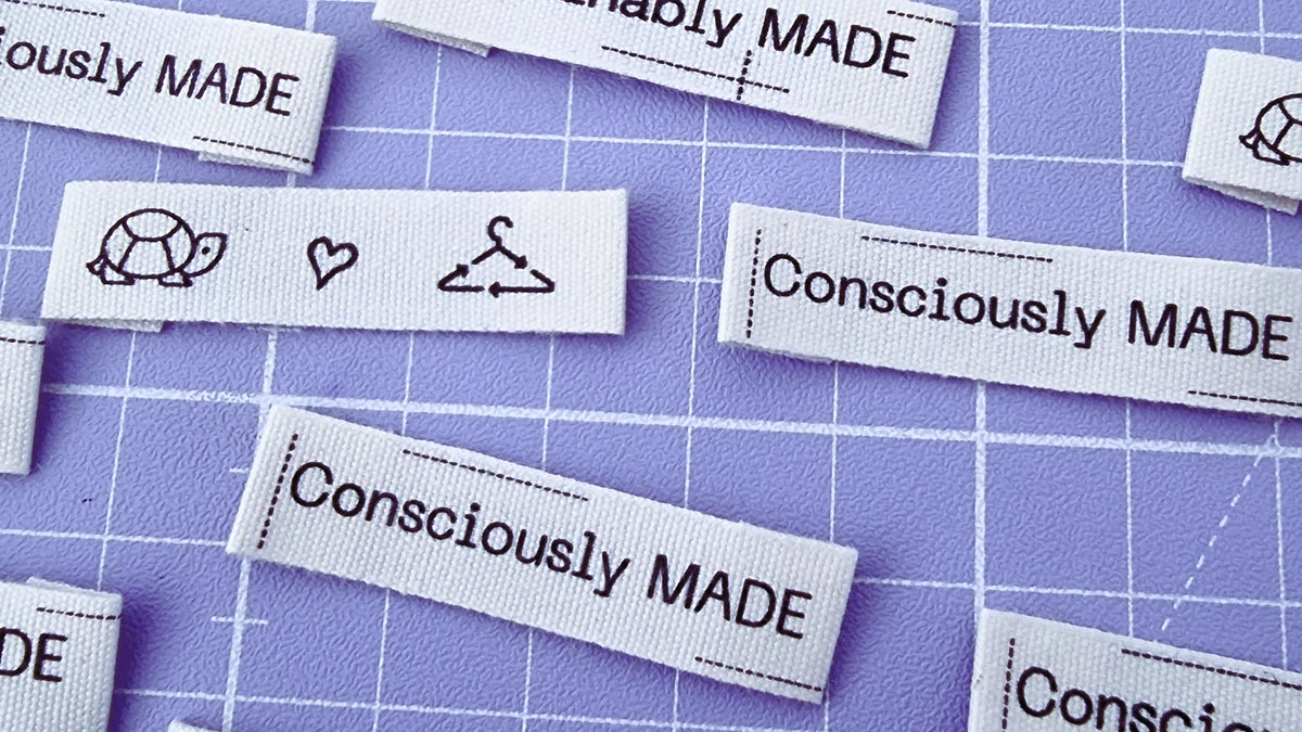 Slow Labels Sew Anonymous Labels: The Slow Life Multipack – Essem Textiles Co.
