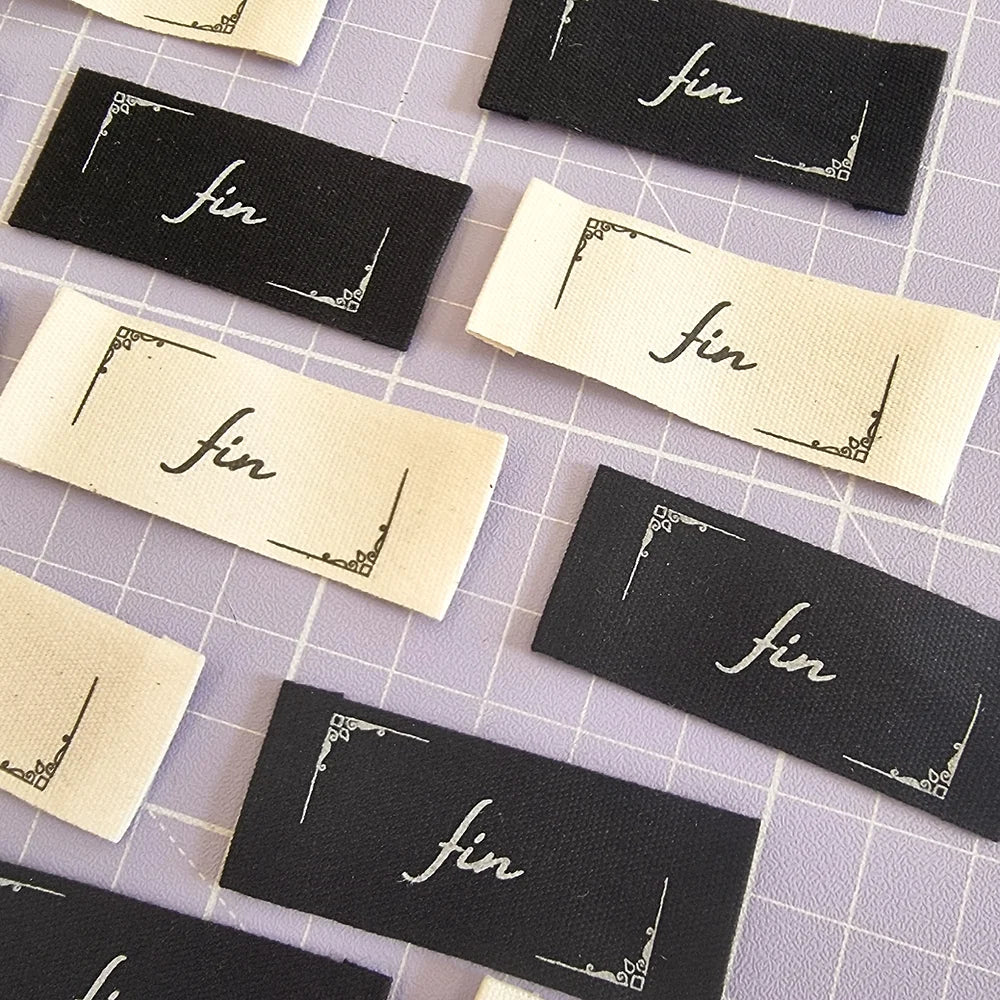 Sew Anonymous Labels: FIN Multipack - Natural & Black – Essem Textiles Co.