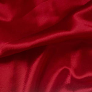 Crepe Back Satin - Scarlet Red