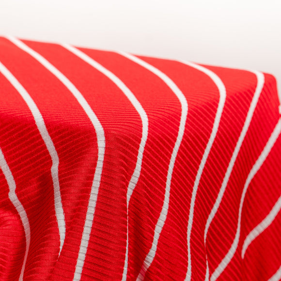 Ramona Rib Stripes - Red & White