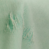 Distressed Knit Fabric - Mint
