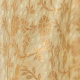 Floral Silk Brocade - Light Gold/Gold