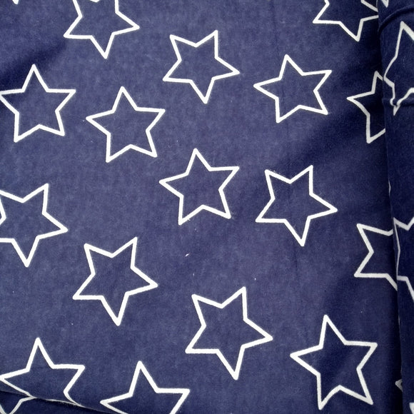 Star Flannel - Navy Blue