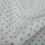 Polka Dot Flannel - White/Blue