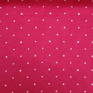 Polka Dot Flannel - Red/White