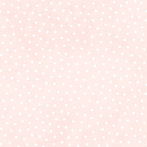 Little Lambies Woolies Flannel: Pink/White Polka Dot