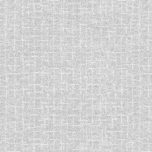 Woolies Flannel: Crosshatch Light Grey/White