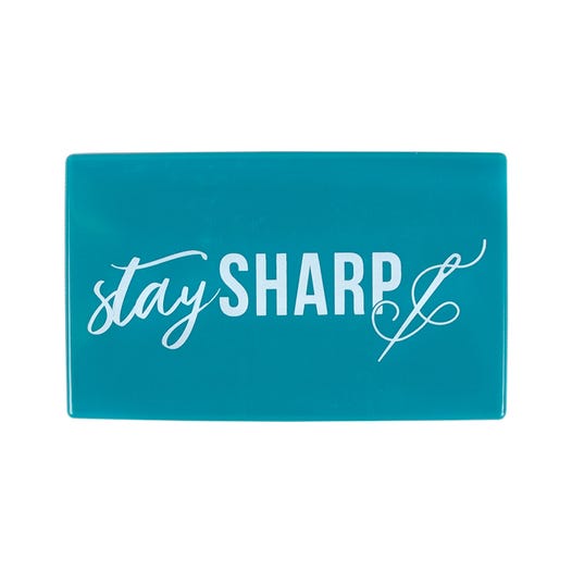 Stay Sharp Teal Magnetic Needle Case