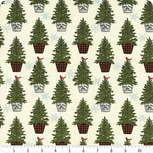 Holly Berry Tree Farm by Deb Strain - Winter White/Christmas Tree