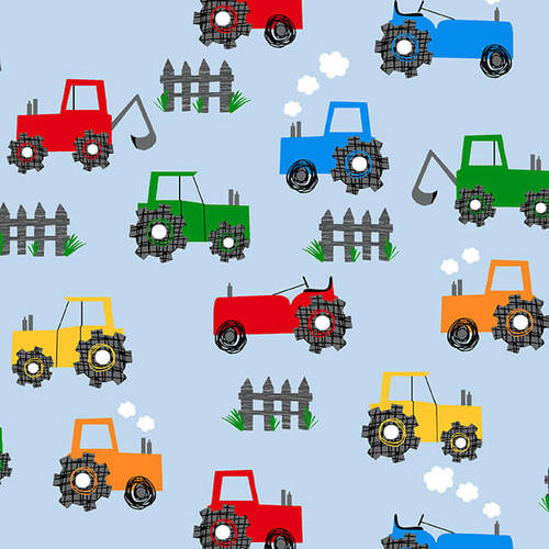 Multi Colour Tractor Flannel