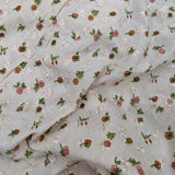 Petit Fleurs Embroidered Cotton: Peach